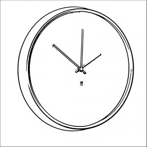 Clock Coloring Page WeColoringPage 136