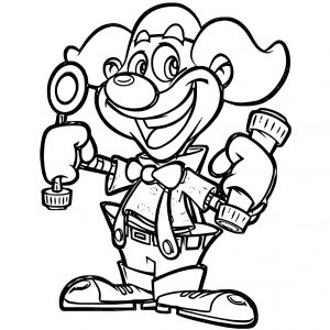 Clown Coloring Page WeColoringPage 047