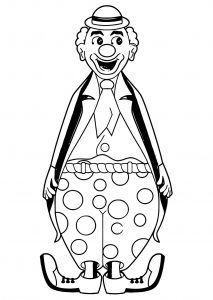 Clown Coloring Page WeColoringPage 096