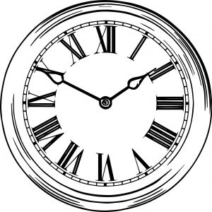Clock Coloring Page WeColoringPage 006