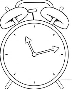Clock Coloring Page WeColoringPage 026