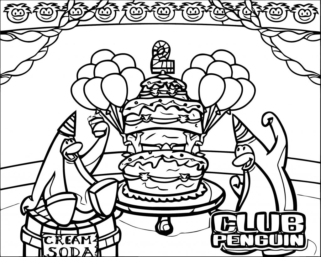 Coloruing Club Club Penguin 17 ClubPenguin 1 Coloring Page - Wecoloringpage.com