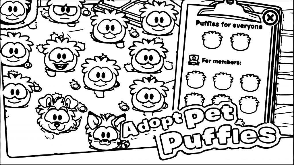 Coloruing Club Club Penguin Coloring Page 91 - Wecoloringpage.com