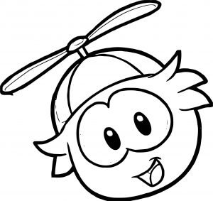 Club Penguin Image Coloring Page