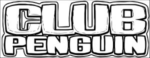 Club Penguin Logo 1 Coloring Page