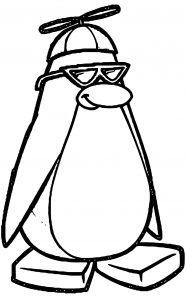 Club Penguin Rookie Coloring Page