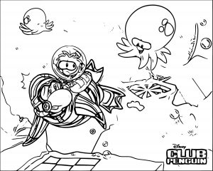 Club Penguin Wallpaper Coloring Page
