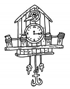 Cuckoo Clock Clip Art 4446 Free Printable 11 Cartoonized Free Printable Coloring Page