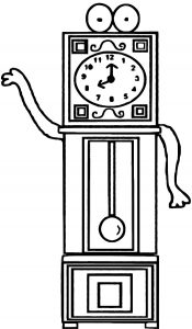Daylight Savings Time Clock Clipart Free Printable 2 Cartoonized Free Printable Coloring Page
