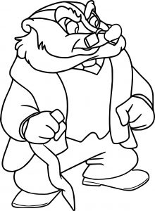 Disney The Adventures Angus Macbadger Coloring Page
