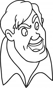 Disney The Adventures Brom Bones Face Coloring Pages