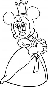 Disney The Three Musketeers Very Beautiful Princess Minnie Mouse Coloring Pages