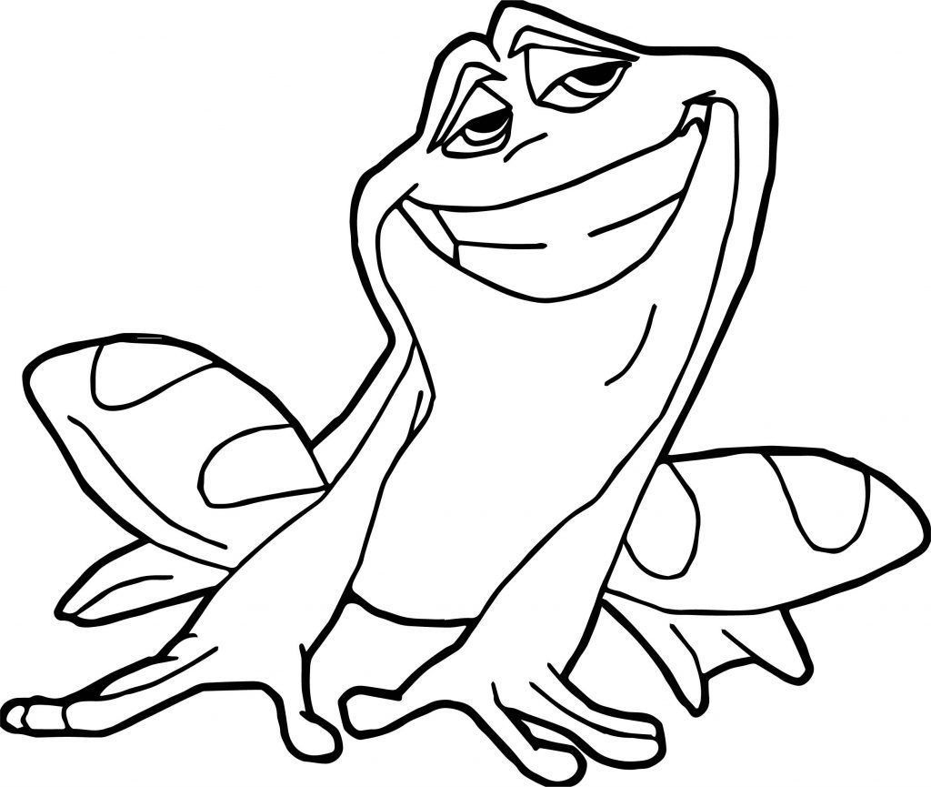 Frog Smile Coloring Page - Wecoloringpage.com