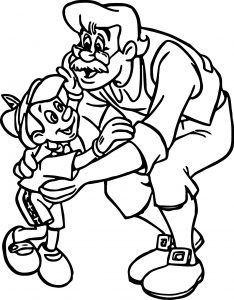 Gepetto Pinocchio 1 Coloring Page