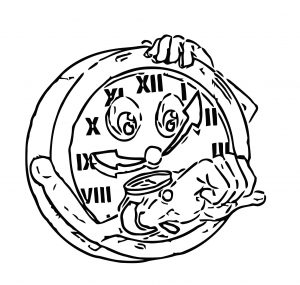 Greeting Card Wallpaper Of Clock Waiting Daylight Saving Time En Free Printable Ds Cartoonized Free Printable Coloring Page