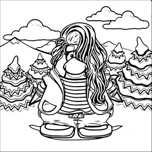 Megg Coloring Page