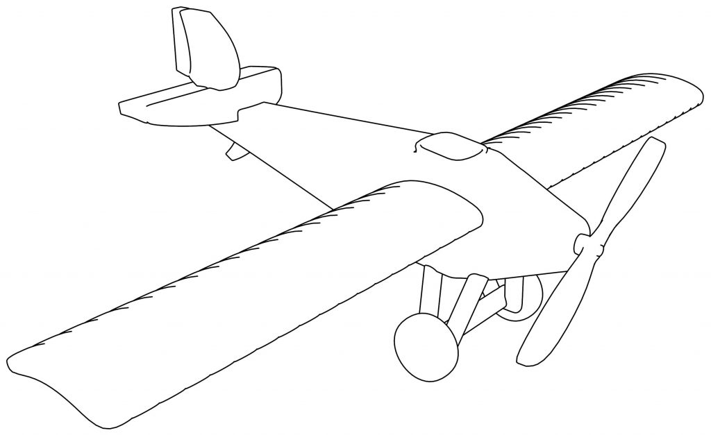 Front Airplane Coloring Page | Wecoloringpage.com