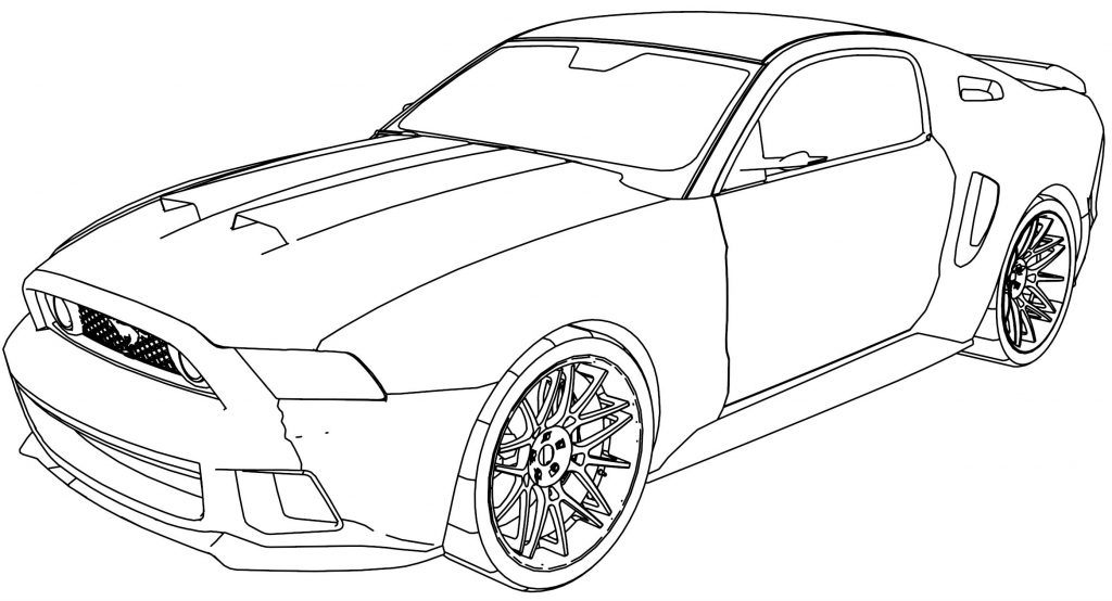 Mustang GT Car Coloring Page - Wecoloringpage.com