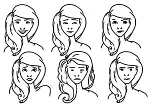 Nora Character Design Emotions Girl Coloring Page
