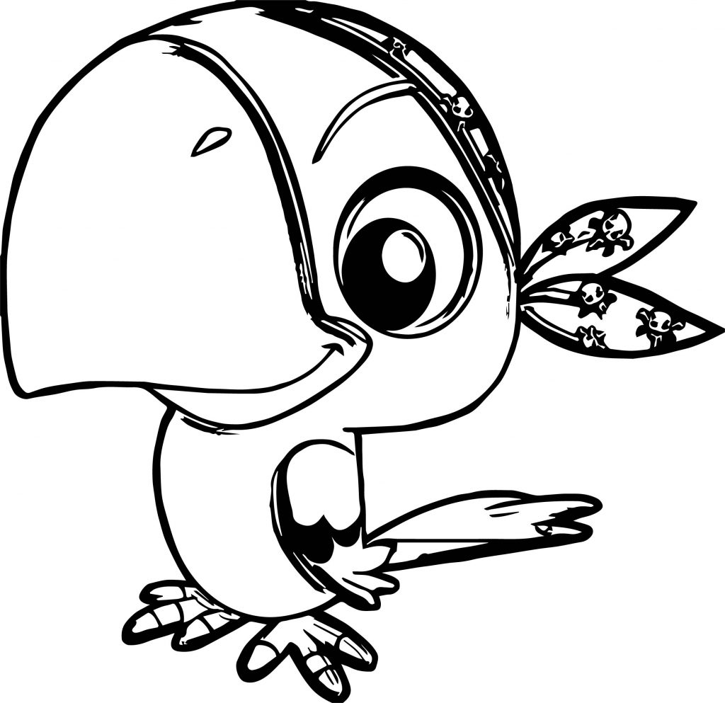 Parrot Coloring Page 100 - Wecoloringpage.com