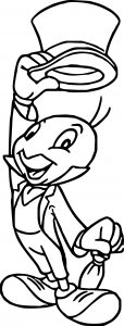 Pinocchio Jiminy Cricket 4 Coloring Page