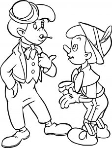 Pinocchio Lamp Wick Coloring Page