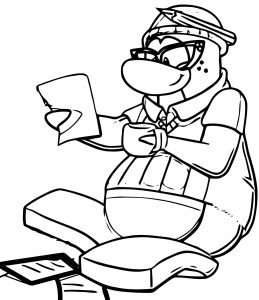 Reasons Club Penguin Coloring Page