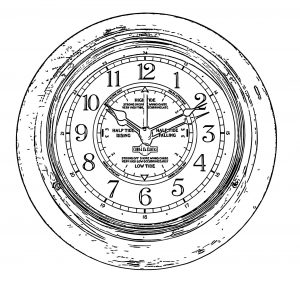 Time And Tide Clock Free Printable 2 Cartoonized Free Printable Coloring Page