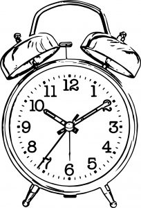 Clock Coloring Page WeColoringPage 015