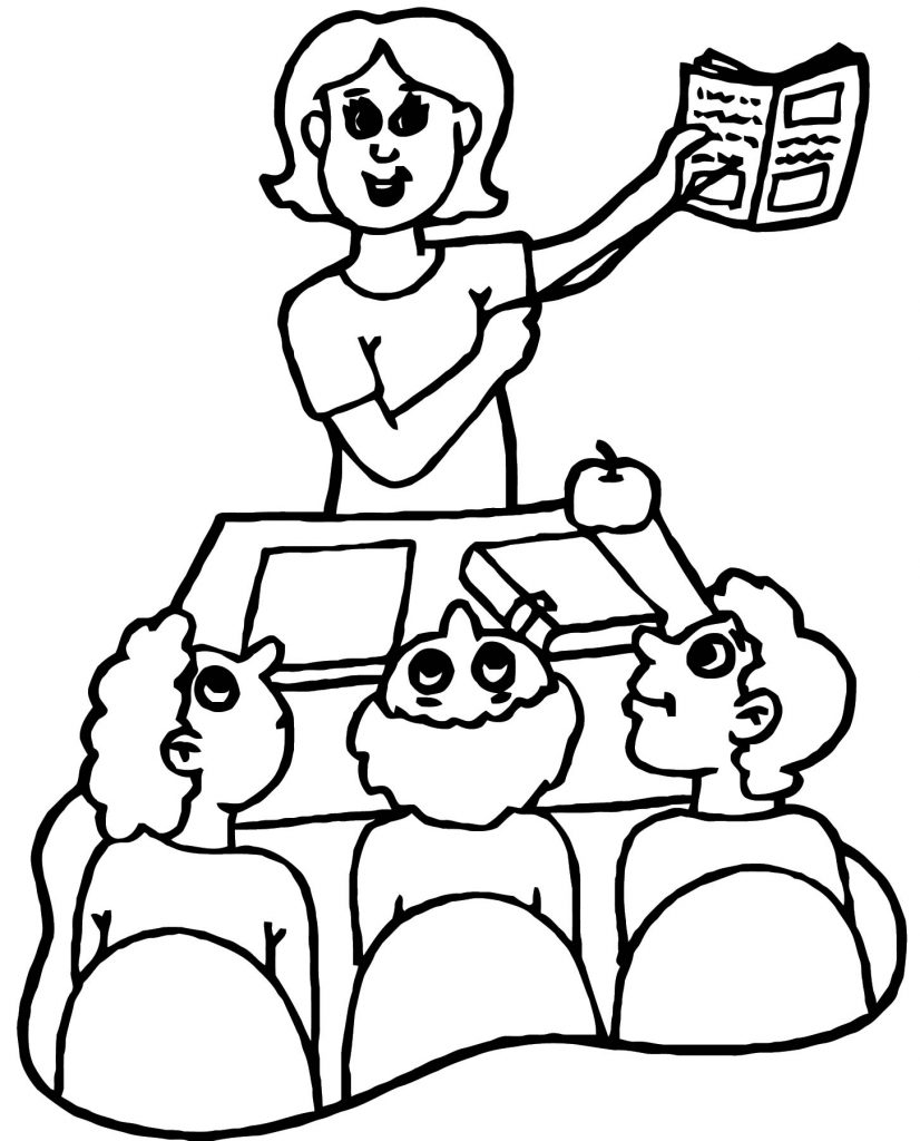 English Teacher We Coloring Page 127 | Wecoloringpage.com