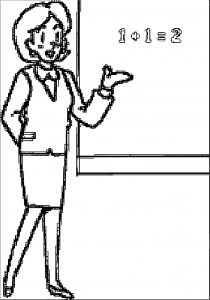 English Teacher We Coloring Page 099