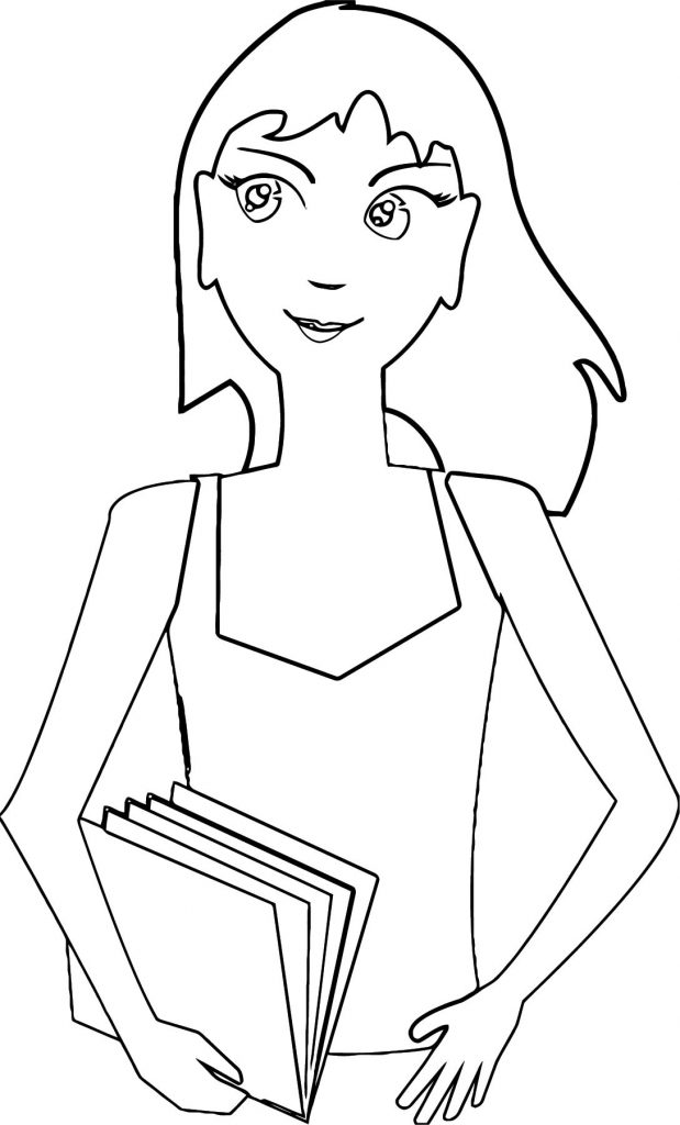 English Teacher Woman Coloring Page | Wecoloringpage.com