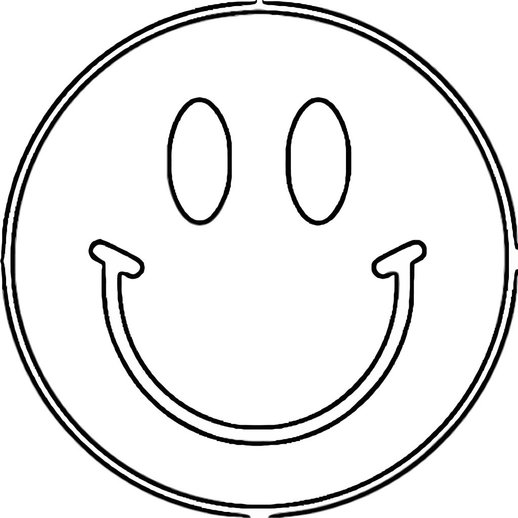 Gratis Smiling Girl Face Coloring Page | Wecoloringpage.com