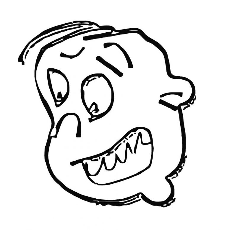 Face Happy Face Sad Face 010 Coloring Page | Wecoloringpage.com