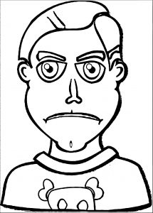 Face People Faces Kid Clip Art Coloring Page