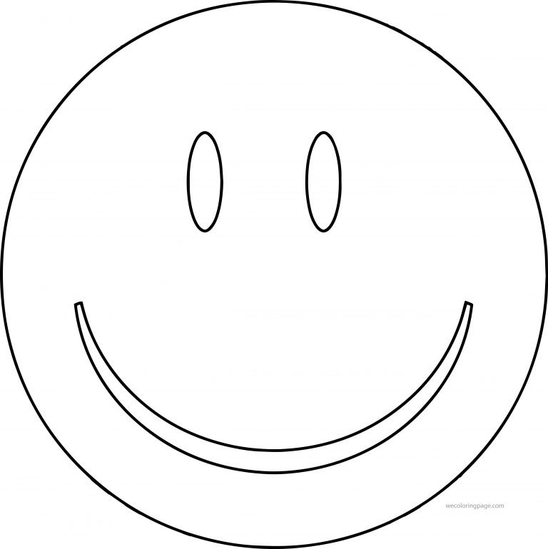 Gratis Smiling Girl Face Coloring Page | Wecoloringpage.com