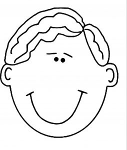 Face World Label Man Face Coloring Page Coloring Page