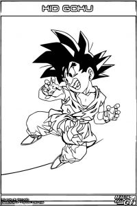 Goku We Coloring Page 093