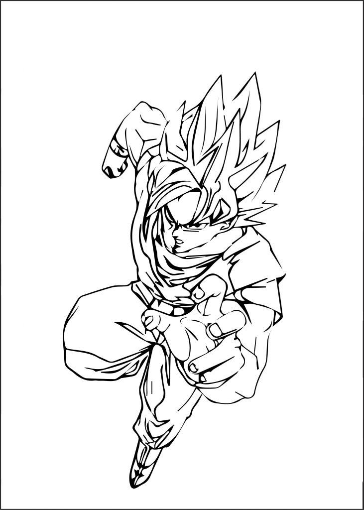 Goku We Coloring Page 290 - Wecoloringpage.com