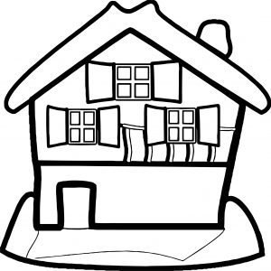 House Coloring Page 01
