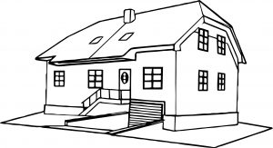 House Coloring Page 32