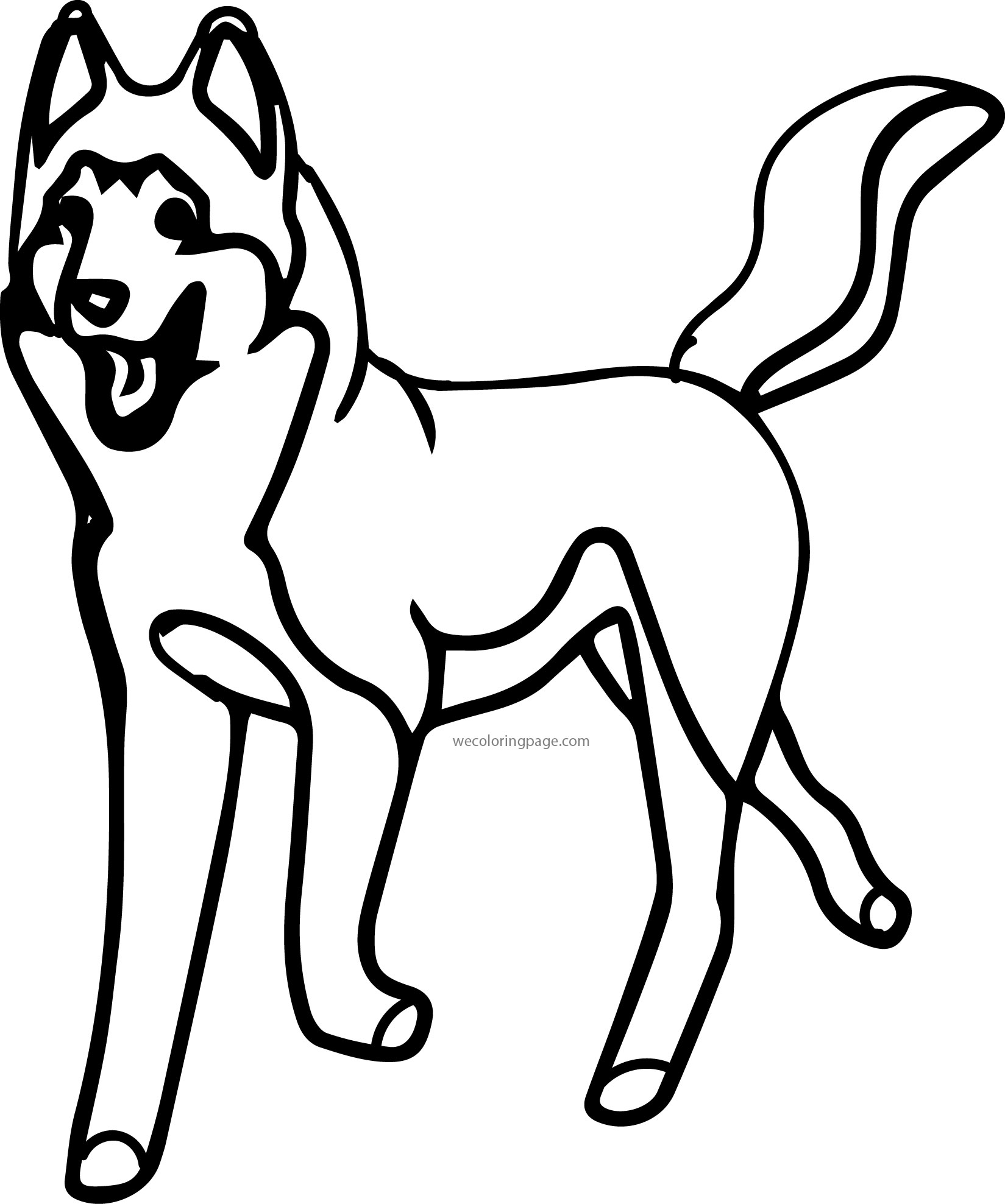 Husky 09 Coloring Page