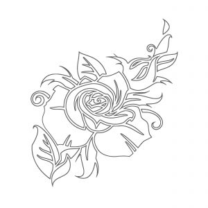 Rose Coloring Page 130