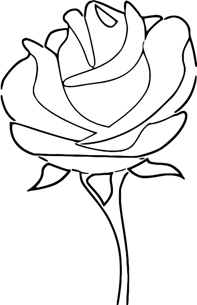 Rose Coloring Page 16 | Wecoloringpage.com