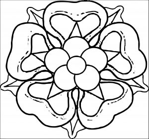 Rose Flower Coloring Page 073