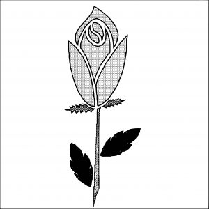 Rose Flower Coloring Page 096