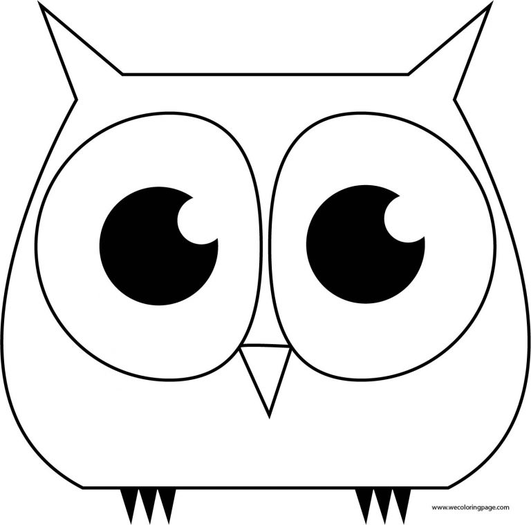 Sweet Owl Drawing Coloring Page - Wecoloringpage.com