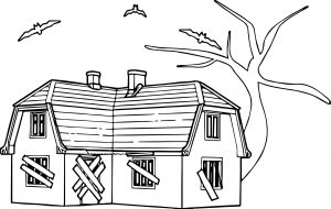 haunted house Coloring Page (2)