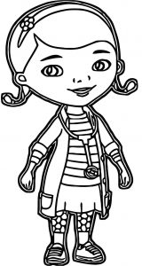 mcstuffins girl doctor coloring page waiting