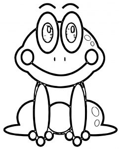 Frog 2 Coloring Page